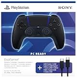 DualSense® Wireless-Controller – Midnight Black + USB-Kabel für PC