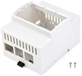 Waveshare Schutzhülle für Raspberry Pi 5 Gehäuse auf DIN-Schiene Modulare Box ABS Case Large Inner Space Injection Moduling with Rail Mount Support