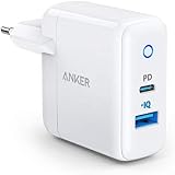 Anker USB C Ladegerät, PowerPort PD 2 Wandladegerät 30W Dual Port mit 18W Power Delivery für iphone 11/11 Pro/11 Pro max/XS Max/XR/XS/X/ 8,iPad Pro 2018 und mit 12W PowerIQ für Samsung S9/S9+/S8 usw.