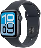 Apple Watch SE 3 GPS + Cellular 40 mm Smartwatch mit Aluminiumgehäuse in Mitternacht und Sportarmband in Mitternacht (M/L). Fitness‑ und Schlaftracker, Herzfrequenzmesser, Always-On Display