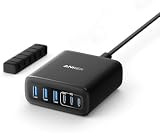 Anker 112W USB C Ladegerät, 6 Port Ladestation mit 112W Ausgang Leistung | Leistungsstarkes USB-C Netzteil für iPhone 17/16/15 Serie, MacBook Air, Pixel, Galaxy, iPad