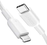 Anker 180cm USB-C auf Lightning Kabel mit MFi-Zertifizierung PowerLine II Kabel Power Delivery kompatibel für iPhone X/XS/XR/XS Max/8/8 Plus(für die Verwendung mit Typ-C-Ladegeräten)