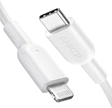 Anker PowerLine II USB C auf Lightning Kabel,90 cm lang, MFi-Zertifiziert, für iPhone 13/13 Pro/12/12 Pro Max/11 Pro/X/XS/XR/8 Plus, für Typ-C Ladegeräte,Unterstützt Power Delivery(Weiß)