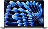 Apple 2024 15" MacBook Air Laptop mit M3 Chip: 15,3" Liquid Retina Display, 16 GB gemeinsamer Arbeitsspeicher, 512 GB SSD Speicher, beleuchtete Tastatur, 1080p FaceTime HD Kamera, Mitternacht