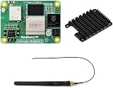 Waveshare Pi Compute Module 5 CM5104032 (with WiFi Module, 4GB RAM, 32GB Flash eMMC), Raspberry Pi Computing Module Core Board CM5, Also Comes with an Antenna and a HEATSINK (3 Items)