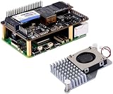 GeeekPi P33 M.2 NVME M-Key PoE+ Hat für Raspberry Pi 5, mit offiziellem Raspberry Pi 5 Active Cooler, Unterstützung M.2 NVMe SSD 2230 2242 2260 2280