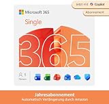 Microsoft 365 Single | 1 Jahr | 1 Person | Office Apps mit KI | 1 TB Cloudspeicher | Abo mit automatischer Verlängerung
