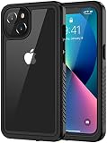 Lanhiem für iPhone 13 Hülle IP68 Wasserdicht Stoßfest, Schwarz