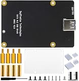 GeeekPi für Raspberry Pi 4,X862 V2.0 M.2 NGFF SATA SSD Speichererweiterungsplatine mit USB 3.1 Anschluss Unterstützung nur Key-B 2280 SSD