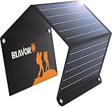 Solarpanels 30W Faltbares Solarladegerät Premium monokristallines mit QC3.0 24W & DC18V1.6A Ausgang Solarbatterieladegerät kompatibel mit Solargeneratoren, Telefonen, Tablets, für Outdoor-Aktivitäten