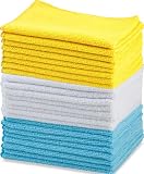 Amazon Basics Mikrofasertücher, 24er-Pack, 40,5cm x 30,5cm, Mehrfarbig | 30 x 41 cm