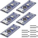 5PCS Nano Modul mit CH340 Mikrochip, 5V/16MHz Nano Board Kompatibel mit Arduino IDE（Type C Port）