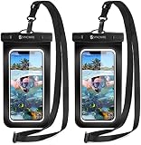 Syncwire wasserdichte Handyhülle Unterwasser Wasserfeste IPX8-2 Stück 7" Wasserdicht Handytasche für iPhone 15 Pro 14 13 12 11 XS Max SE Galaxy S24