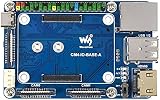 Mini Basisplatine für Raspberry Pi Compute Module 4 Lite/EMMC Series Module, mit Standard CM4 Sockel und Farbcodiertem Raspberry Pi 40PIN GPIO-Header, Onboard Mehrere Anschlüsse