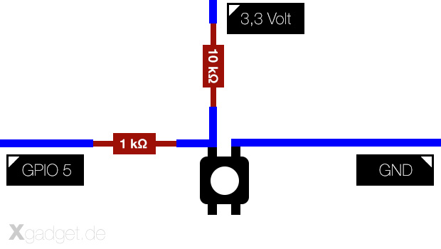 Schaltplan Taster Raspberry