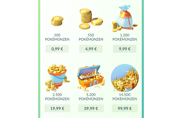 Pokemünzen - Preise