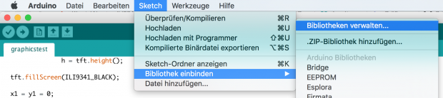 Arduino Bibliothek