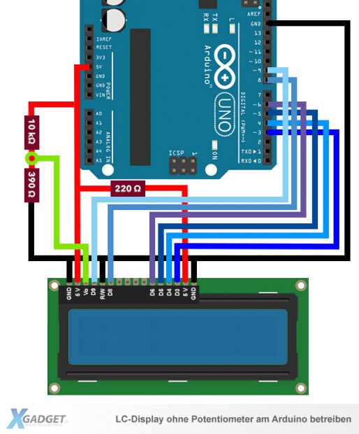 Arduino: LCD ohne Potentiometer anschließen » Xgadget.de