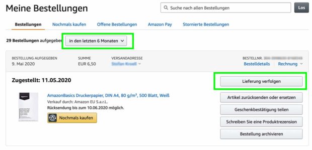 Amazon Alte Bestellungen anzeigen & verfolgen So geht's » Xgadget.de