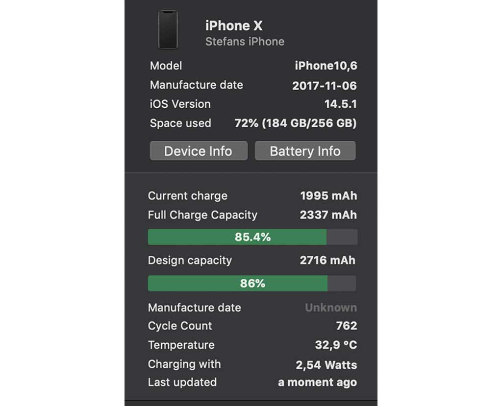 iphone coconutbattery