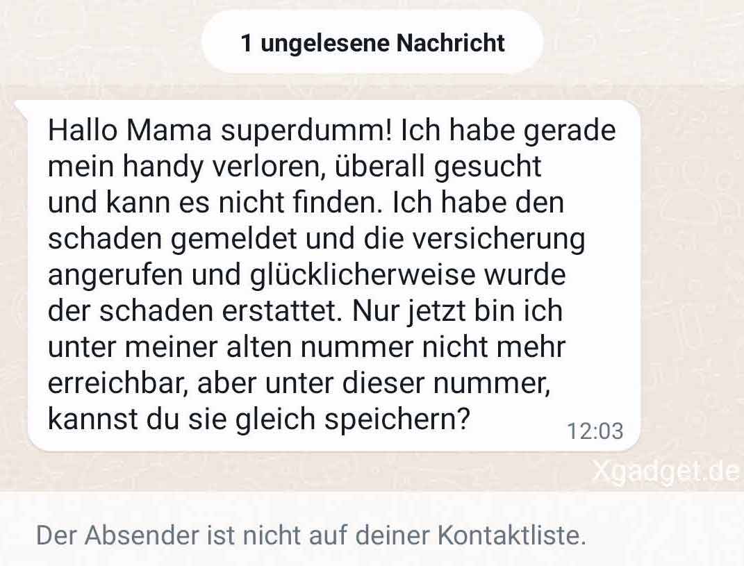 WhatsAppBetrugsmasche lockt Eltern aufs Glatteis » Xgadget.de
